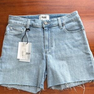 New Paige Sarah Raw Hem Cutoff Shorts Jean Denim 26
